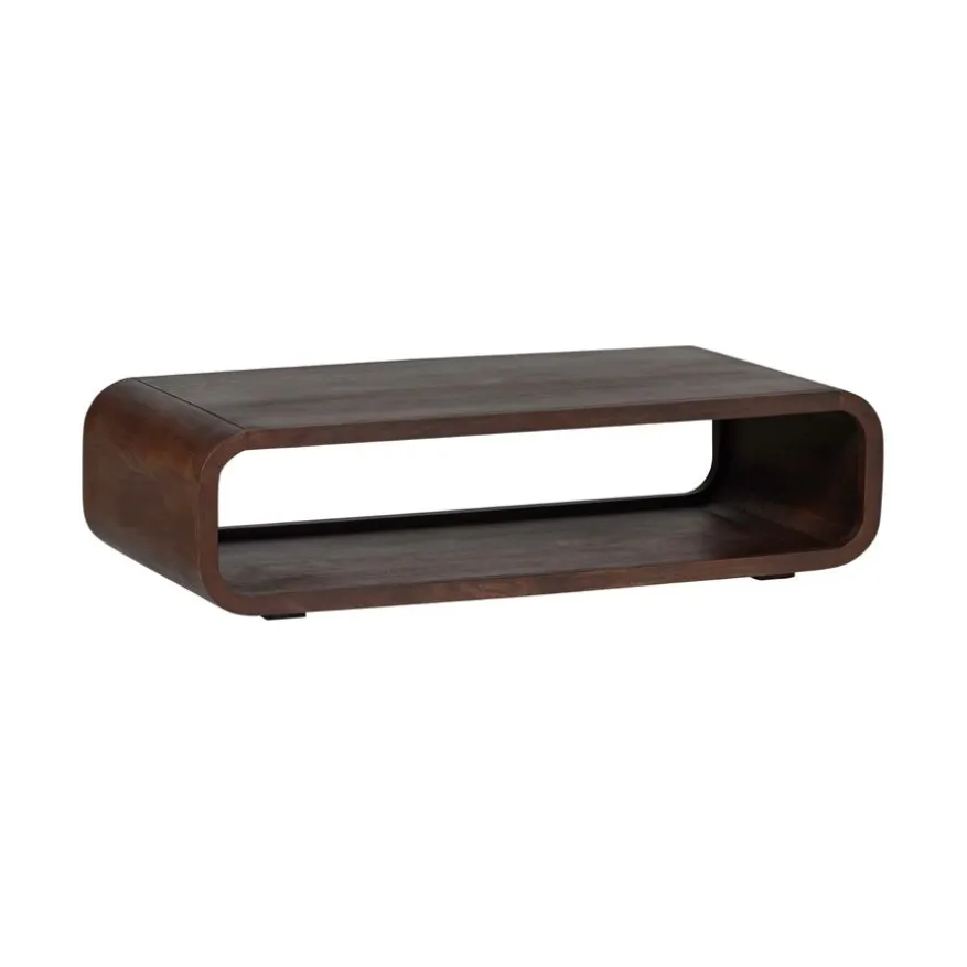 WOOOD Salontafel Kinu Donkerbruin - 120x60 cm