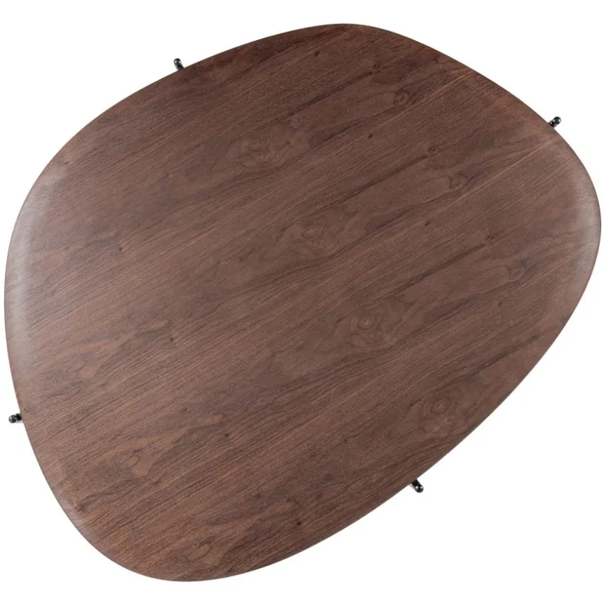 WOOOD Salontafel Kota Bruin - 121x97 cm
