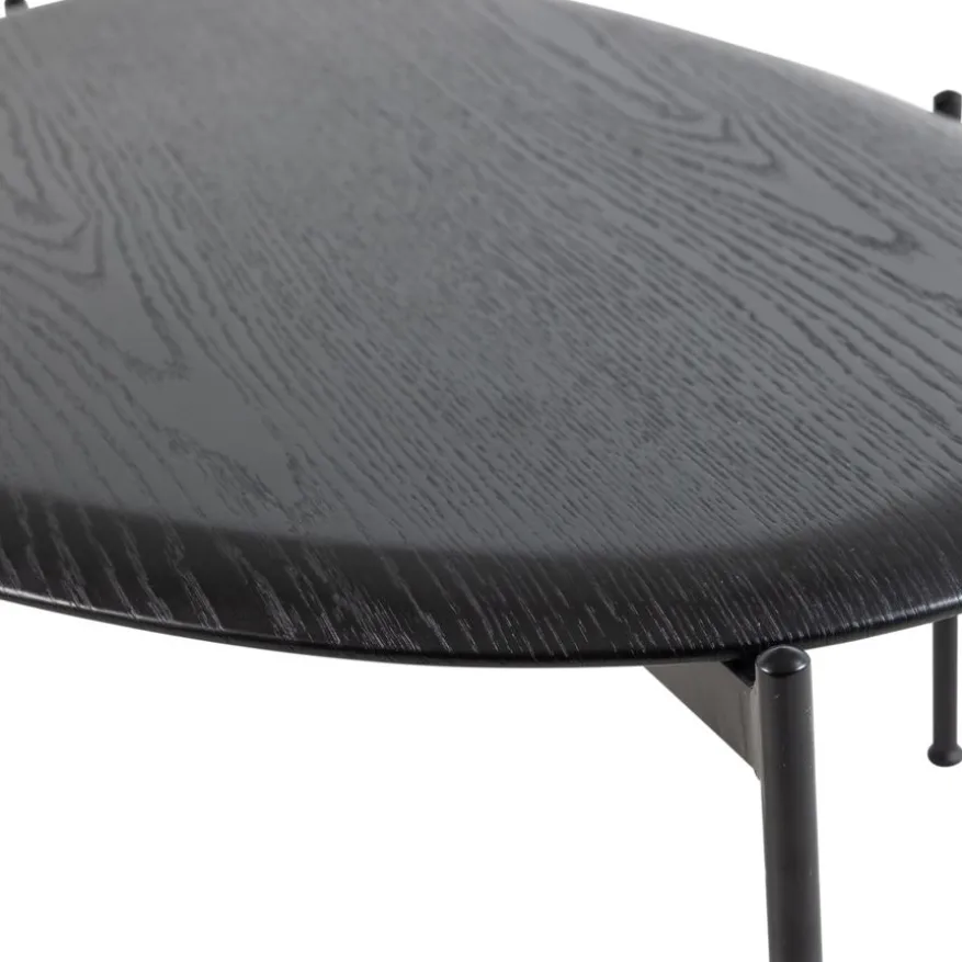 WOOOD Salontafel Kota Zwart - 92x67 cm
