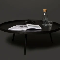 WOOOD Salontafel Mesa Zwart - Ø 100 cm