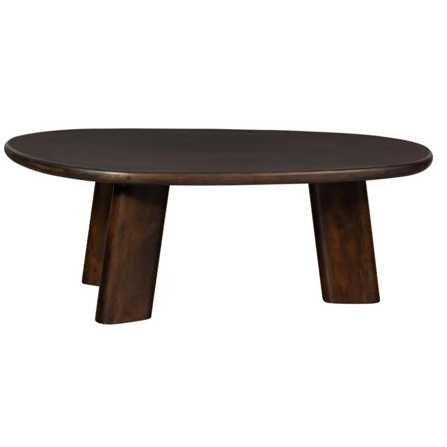 WOOOD Salontafel Roundly Bruin - 110x60 cm