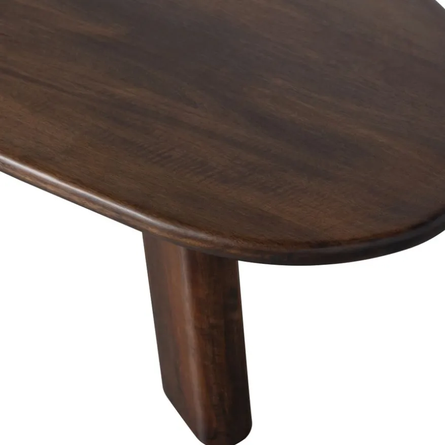 WOOOD Salontafel Roundly Bruin - 110x60 cm