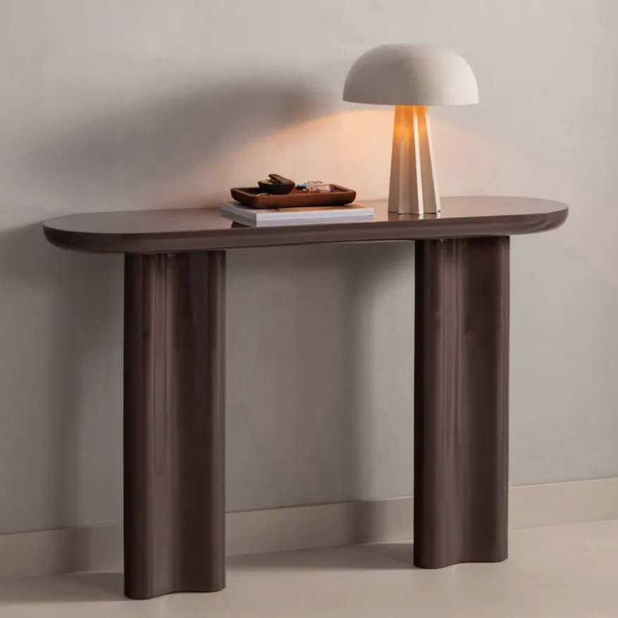 WOOOD Sidetable Evara Donkerbruin - 120x80x35 cm