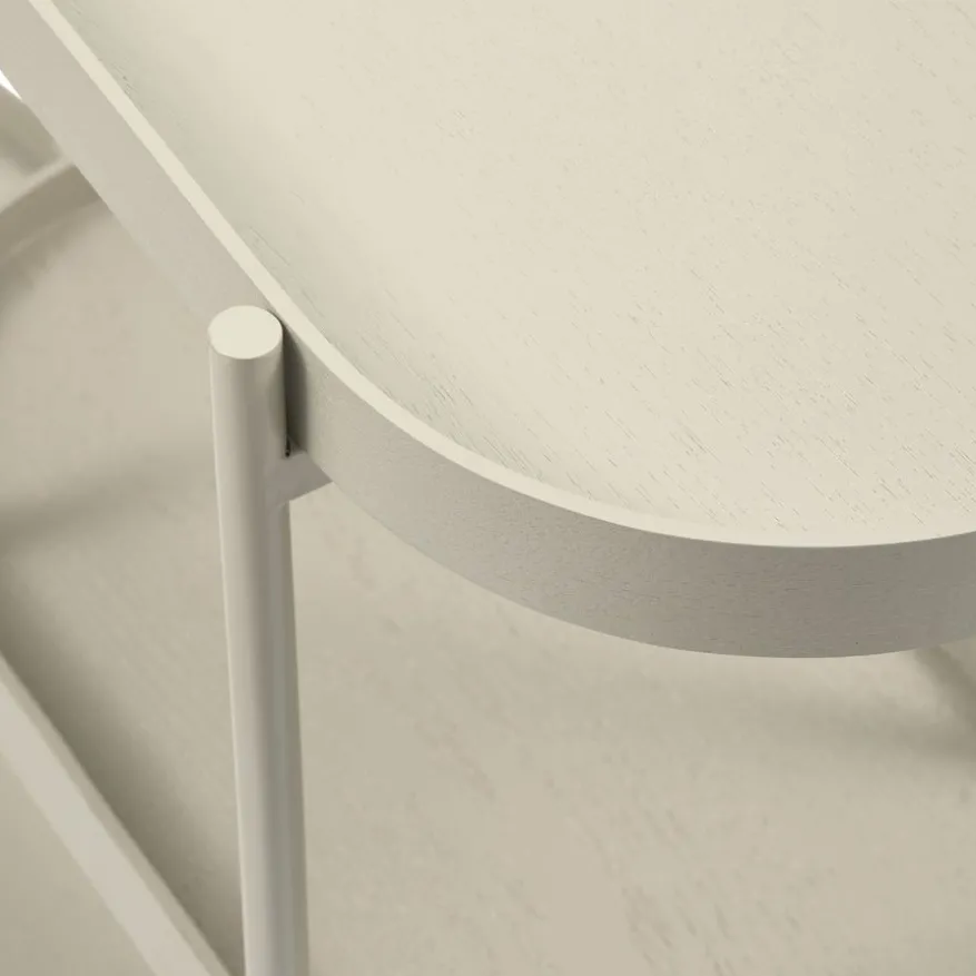 WOOOD Sidetable Noan Beige - 90x80x28 cm