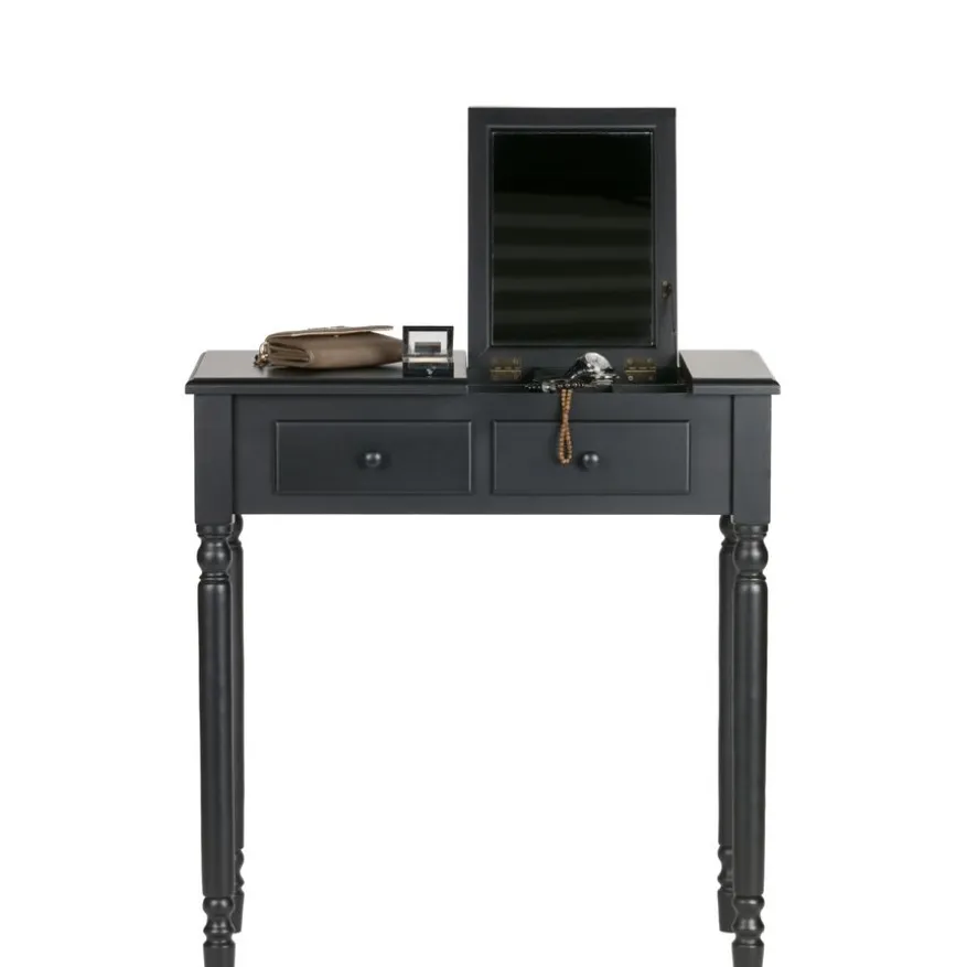 WOOOD Sidetable Romy Zwart - 75x78x38 cm