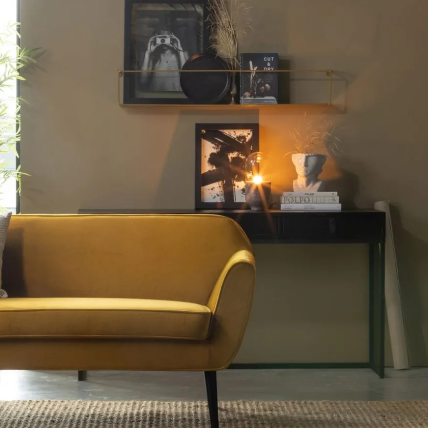 WOOOD Sidetable Silas Zwart - 140x74x40 cm