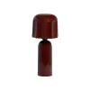 WOOOD Tafellamp Lumira Bruinrood - E27 - 39 cm hoog