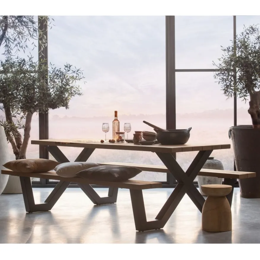 WOOOD Tafelpoot Picknicktafel Tablo Zwart