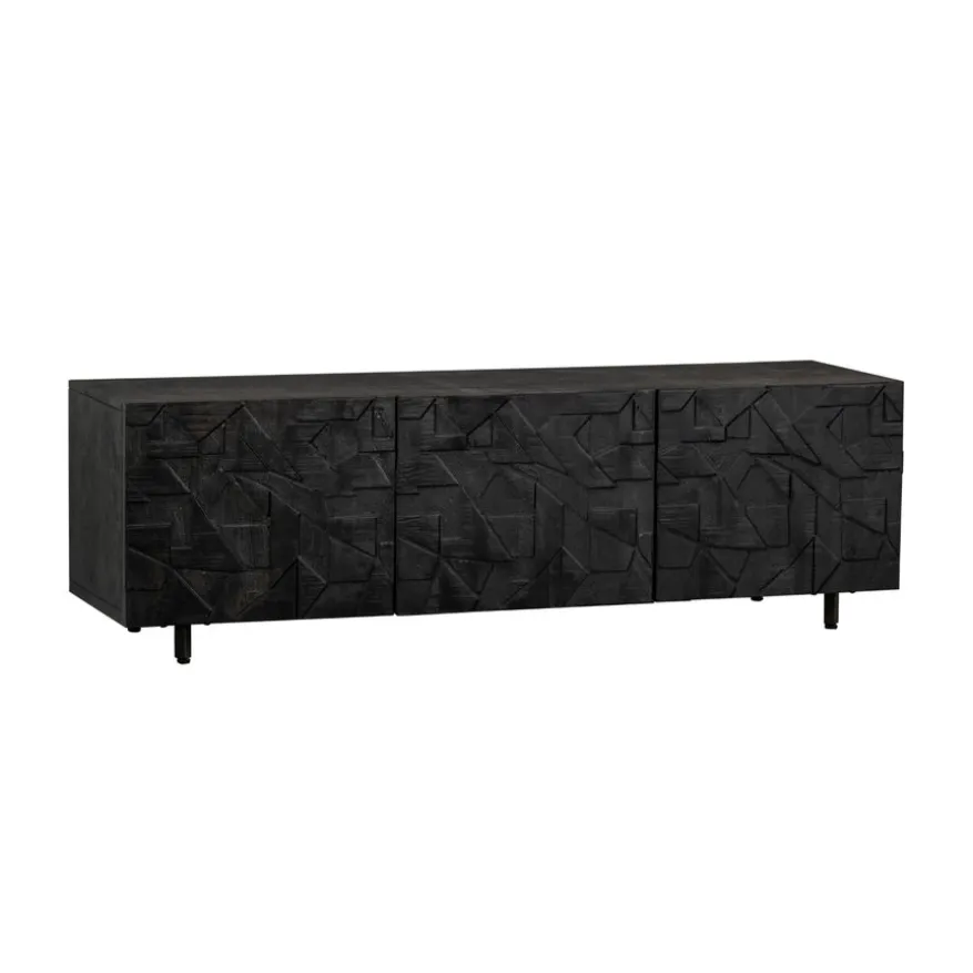 WOOOD TV-meubel Counter Zwart - 160x50x45 cm