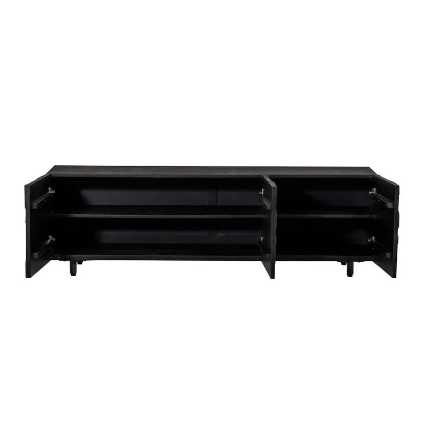 WOOOD TV-meubel Counter Zwart - 160x50x45 cm