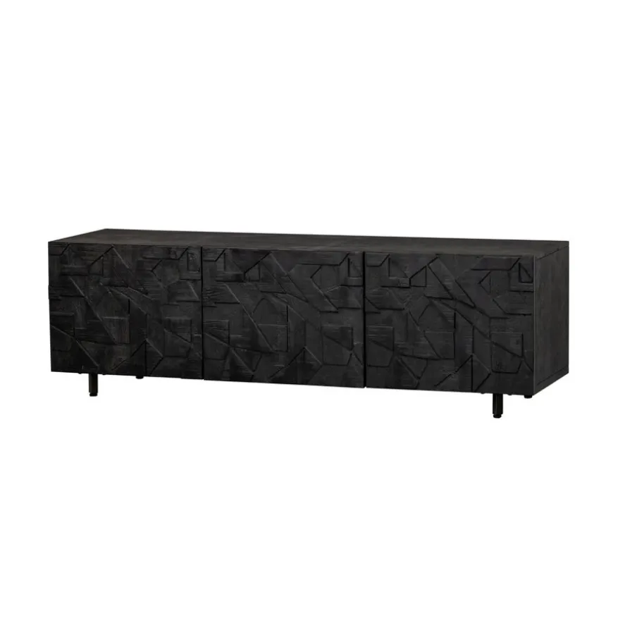WOOOD TV-meubel Counter Zwart - 160x50x45 cm