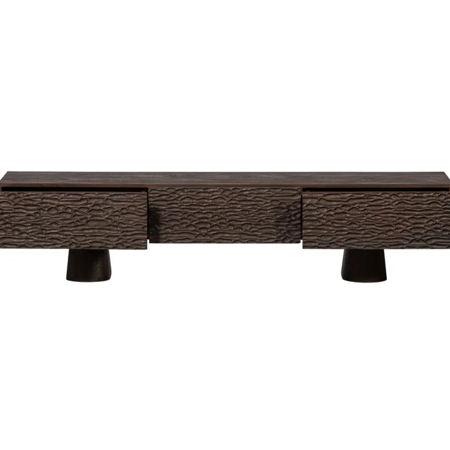 WOOOD TV-meubel Crumble Bruin - 180x40x40 cm