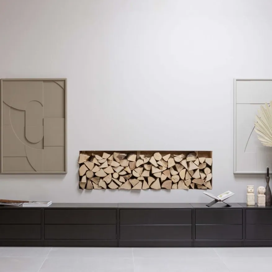 WOOOD TV-meubel Finca Zwart - 75x40x40 cm