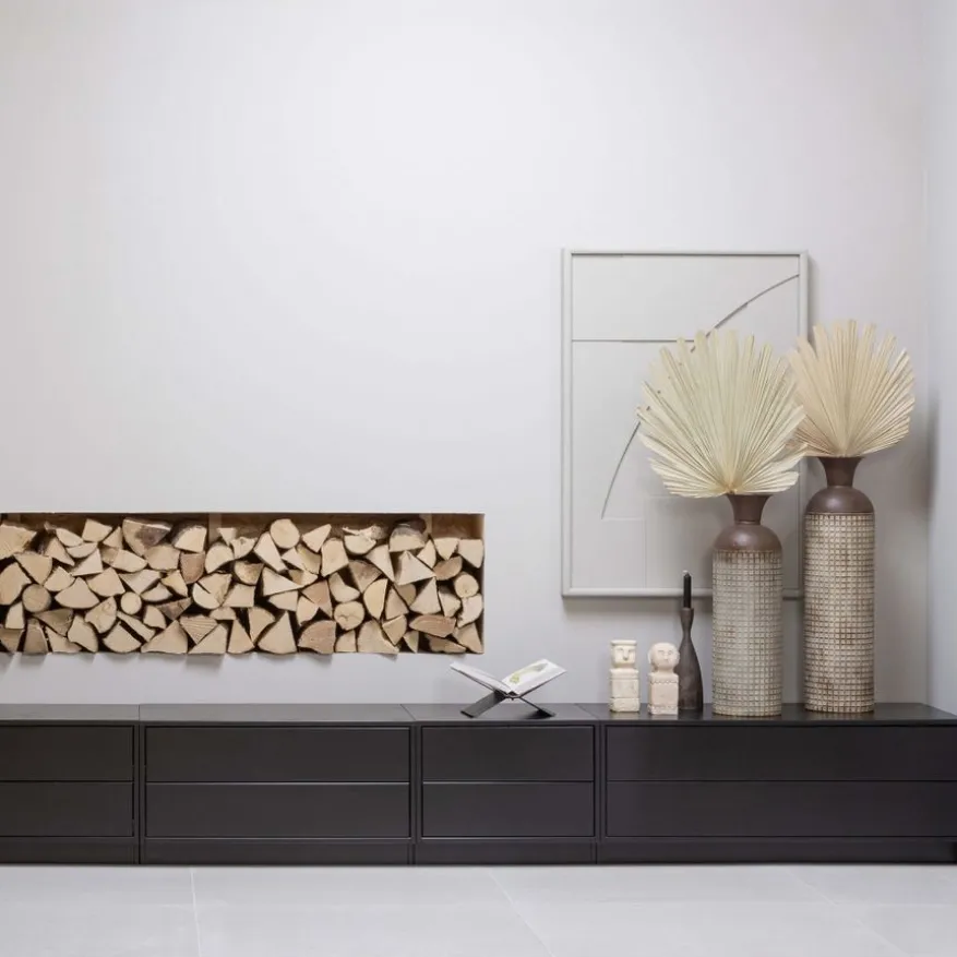 WOOOD TV-meubel Finca Zwart - 100x40x40 cm