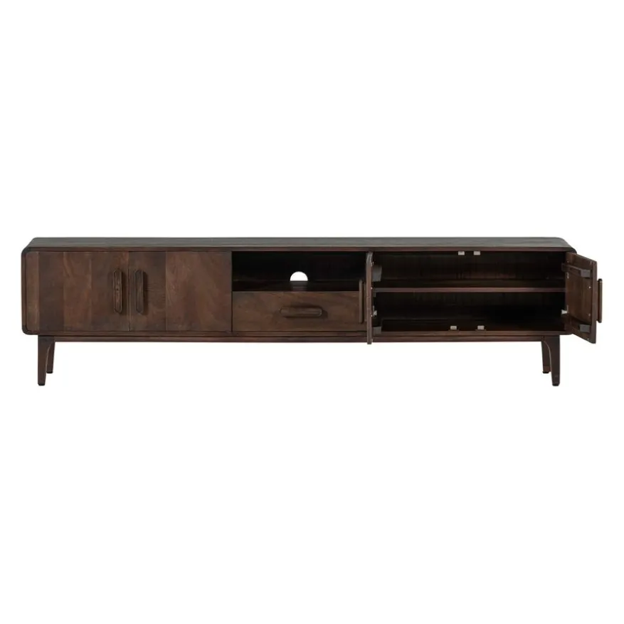 WOOOD TV-meubel Liya Donkerbruin - 200x50x35 cm