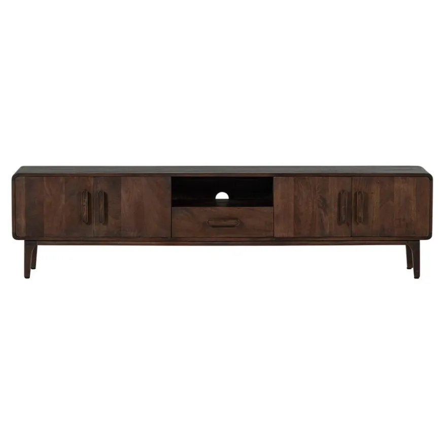 WOOOD TV-meubel Liya Donkerbruin - 200x50x35 cm
