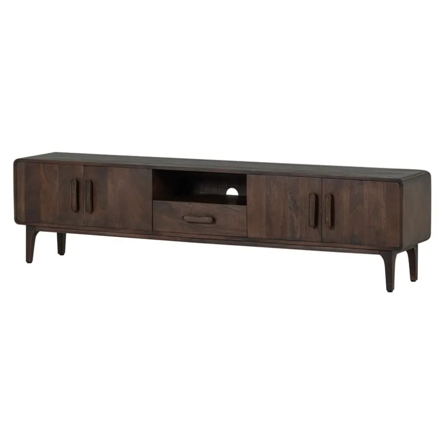 WOOOD TV-meubel Liya Donkerbruin - 200x50x35 cm