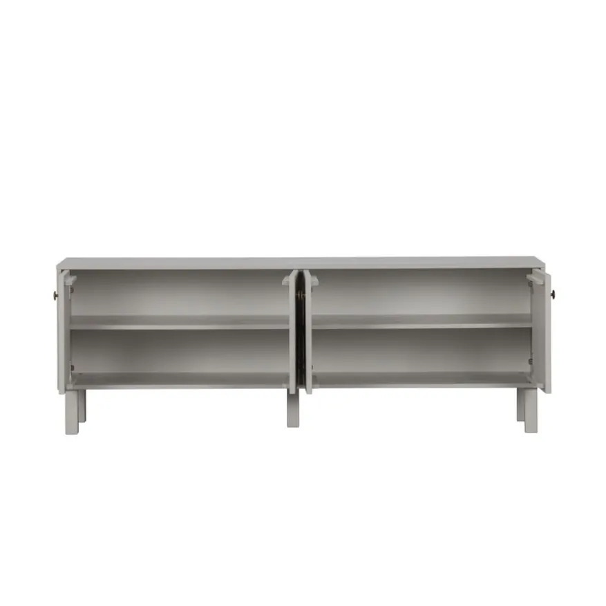 WOOOD TV-meubel Madu Grijs - 160x56x46 cm