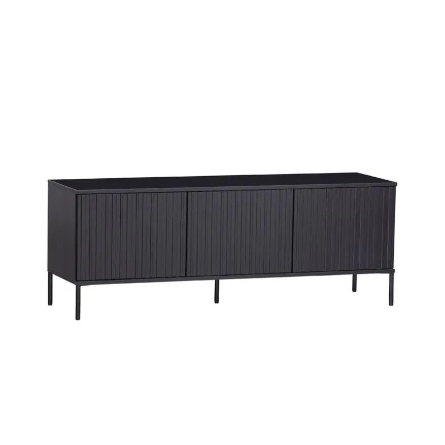 WOOOD TV-meubel New Gravure Zwart - 150x56x44 cm