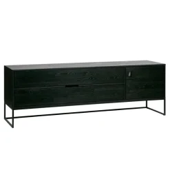 WOOOD TV-meubel Silas Zwart - 180x61x44 cm