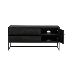WOOOD TV-meubel Silas Zwart - 120x55x44 cm