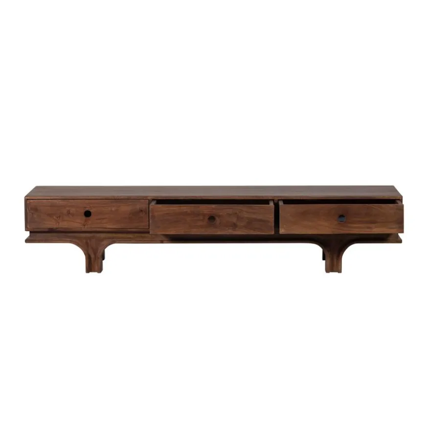 WOOOD TV-meubel Staes Bruin - 180x37x45 cm