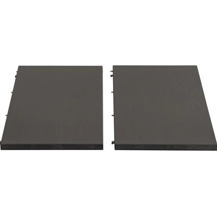 WOOOD Uitschuifbare Eettafel Lange Jan Zwart - 120/160/200x120 cm