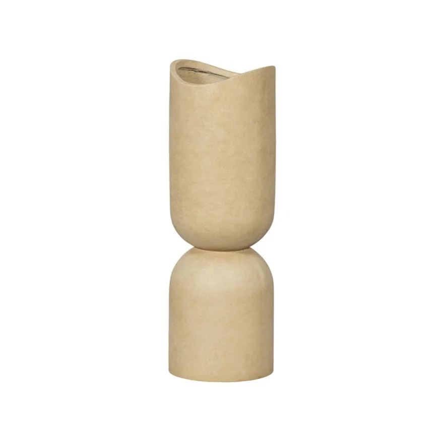 WOOOD Vaas Mosi Beige - 75 cm hoog
