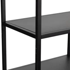 WOOOD Vakkenkast Teun Zwart - 85x188x35 cm