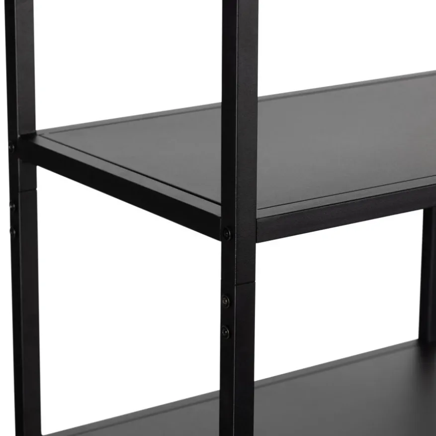 WOOOD Vakkenkast Teun Zwart - 85x188x35 cm