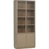 WOOOD Vitrinekast Casa Mud - 101x236x40 cm