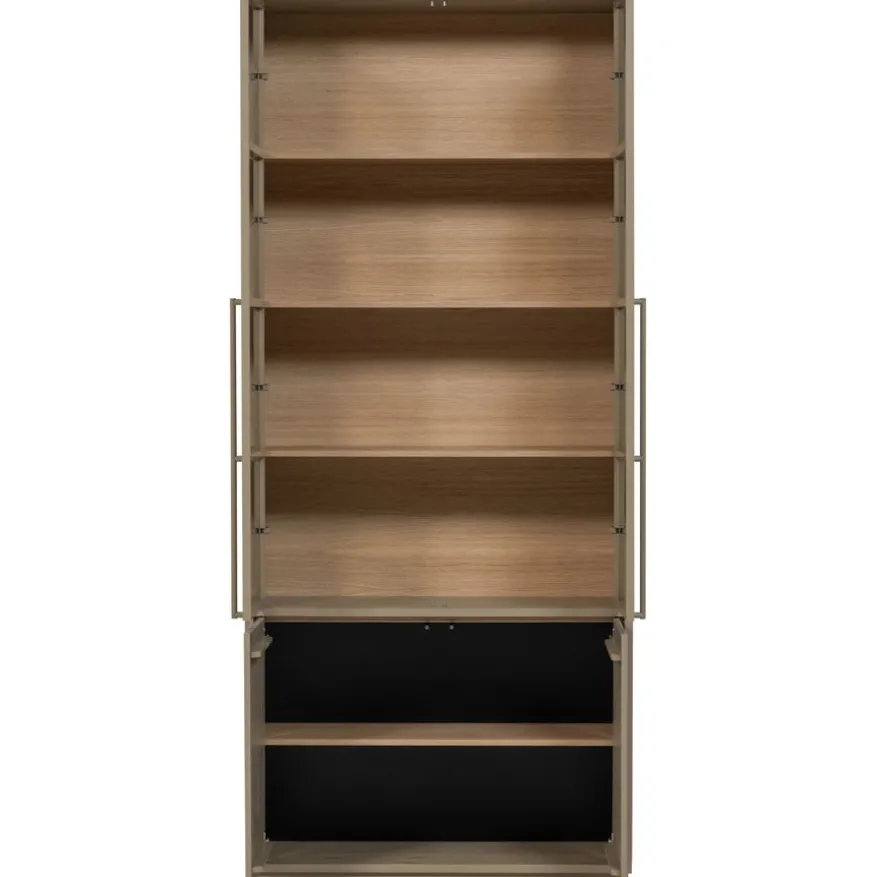 WOOOD Vitrinekast Casa Mud - 101x236x40 cm