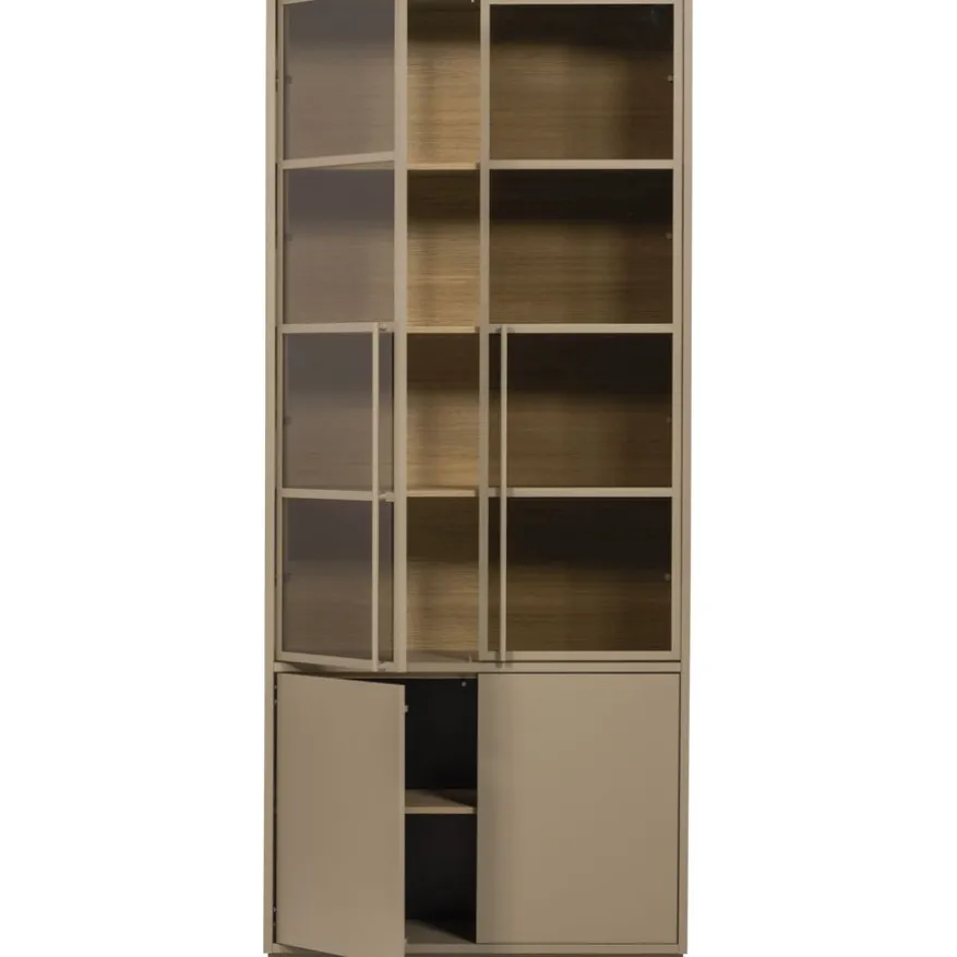 WOOOD Vitrinekast Casa Mud - 101x236x40 cm