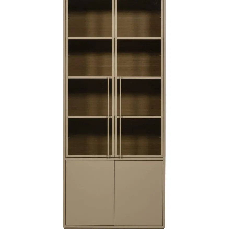 WOOOD Vitrinekast Casa Mud - 101x236x40 cm