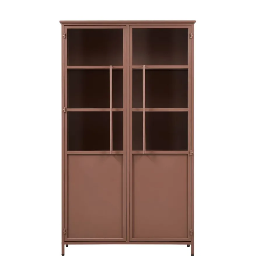 WOOOD Vitrinekast Exhibit Tan - 99x170x44 cm