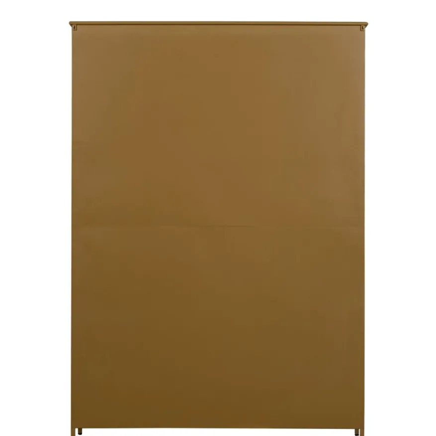 WOOOD Vitrinekast Exhibit XL Honinggeel - 142x200x44 cm