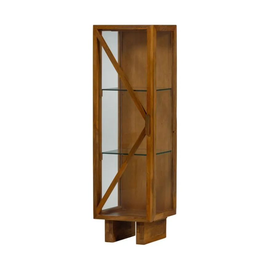 WOOOD Vitrinekast Kella Naturel - 40x137x39 cm