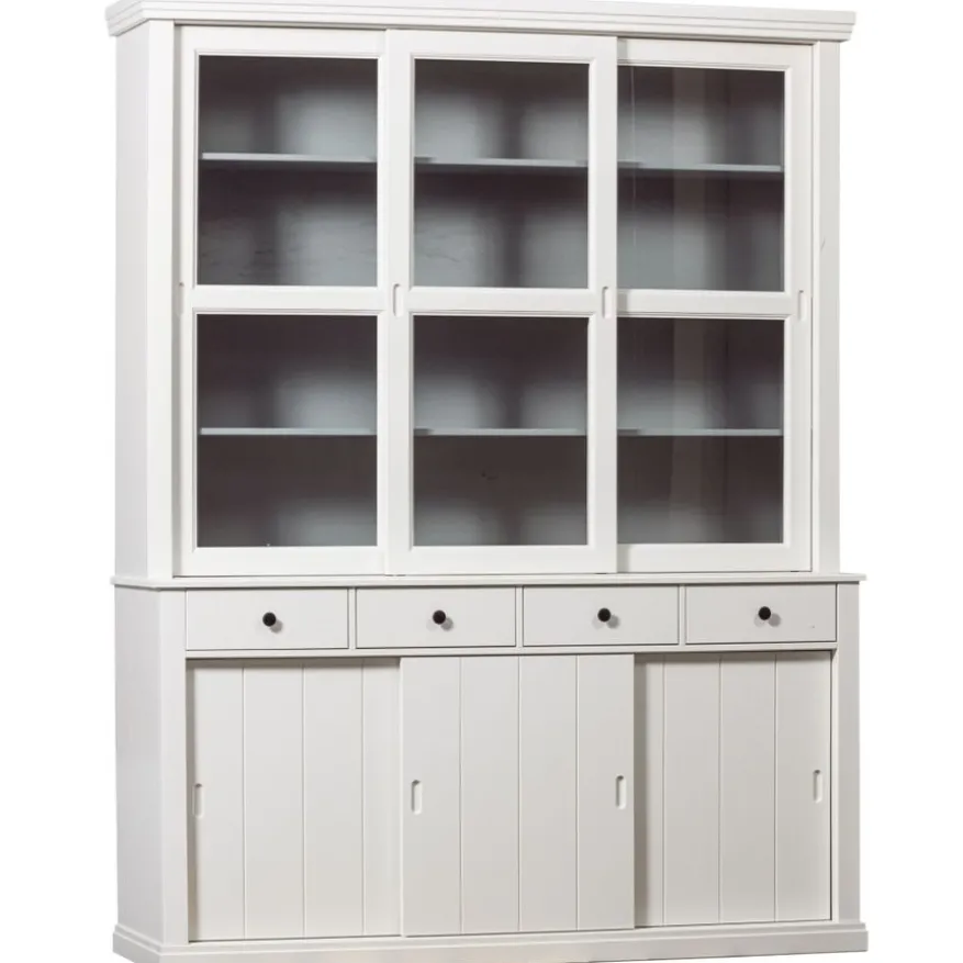 WOOOD Vitrinekast Lagos Wit - 166x214x48 cm