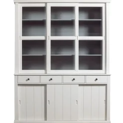 WOOOD Vitrinekast Lagos Wit - 166x214x48 cm