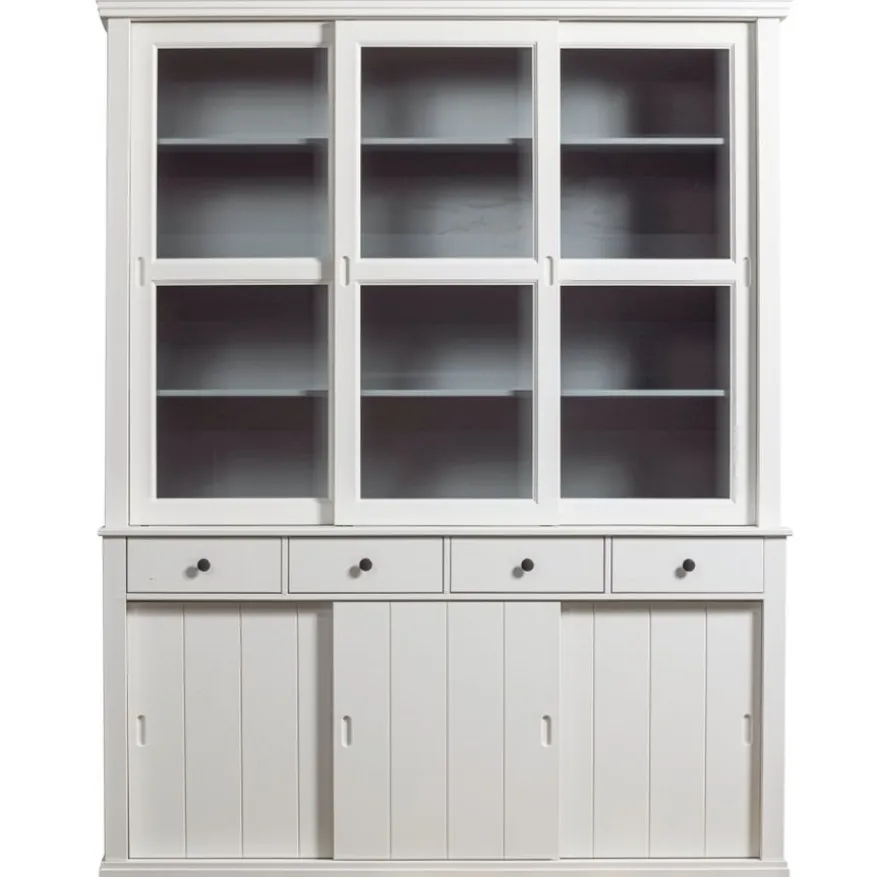 WOOOD Vitrinekast Lagos Wit - 166x214x48 cm