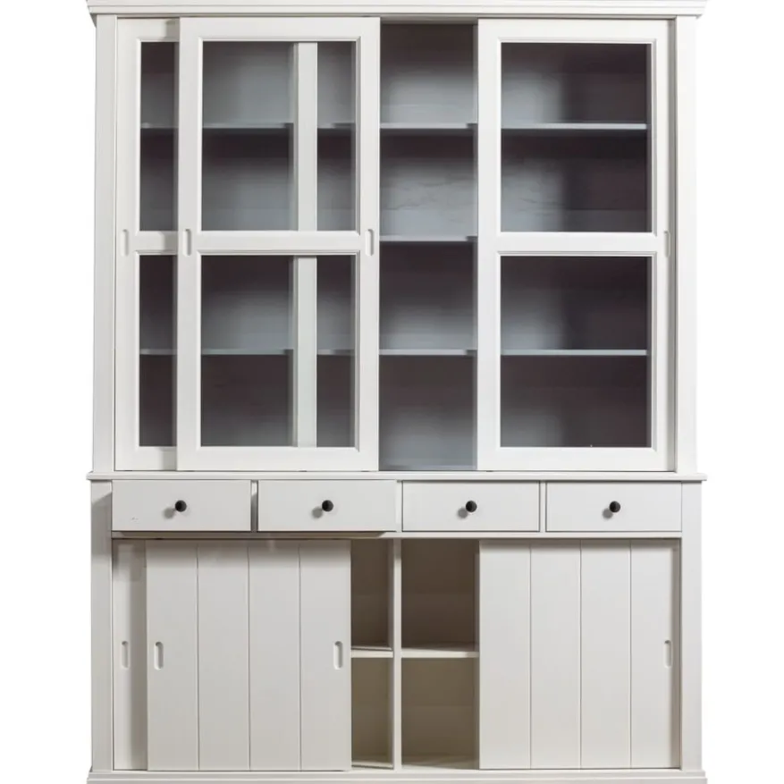 WOOOD Vitrinekast Lagos Wit - 166x214x48 cm