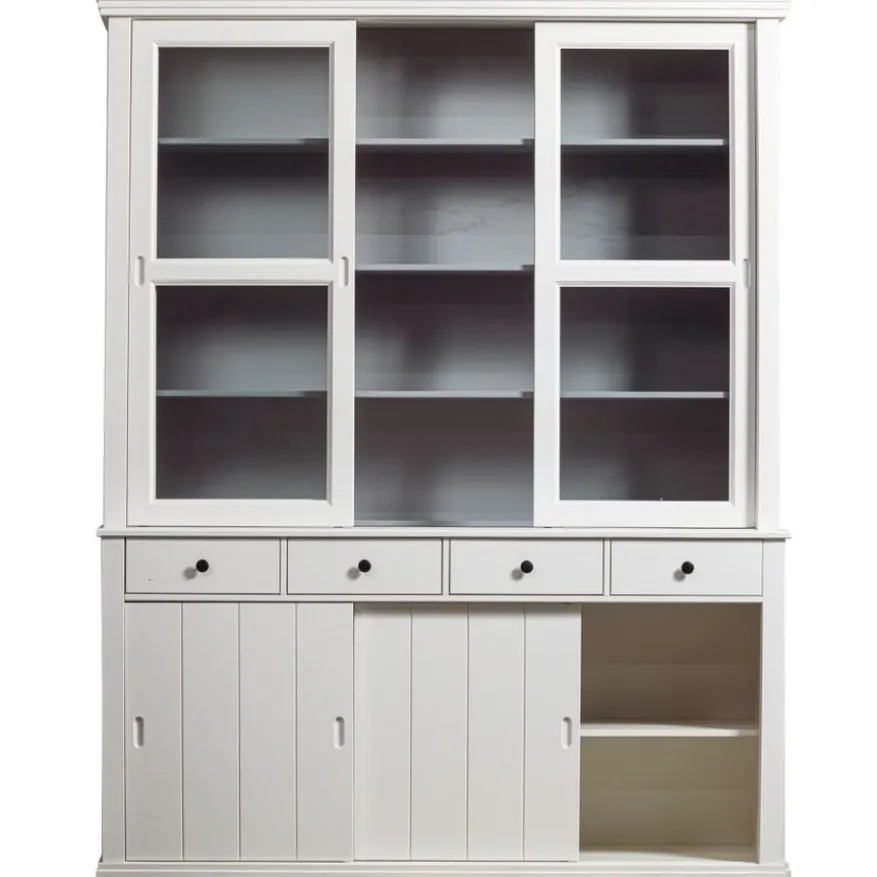 WOOOD Vitrinekast Lagos Wit - 166x214x48 cm