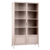WOOOD Vitrinekast Ronja Roze - 110x189x43 cm