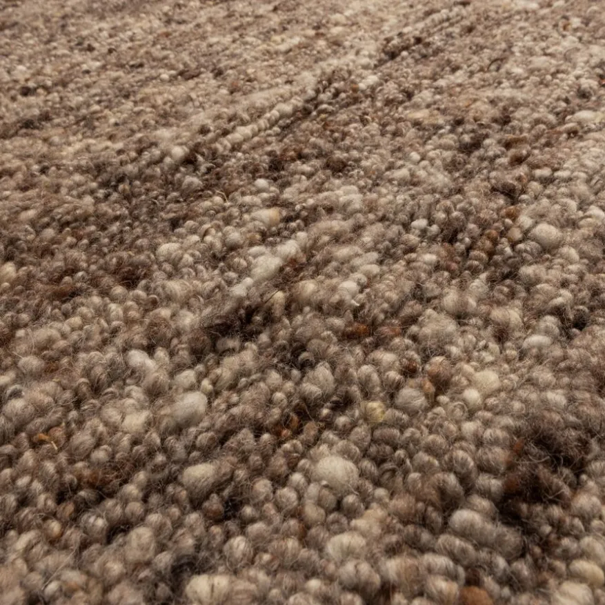 WOOOD Vloerkleed Efia Bruin - Ø 200 cm