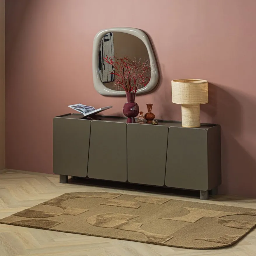 WOOOD Vloerkleed Livo Bruin - 170x240 cm