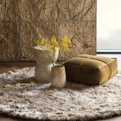 WOOOD Vloerkleed Praline Bruin - Ø 200 cm