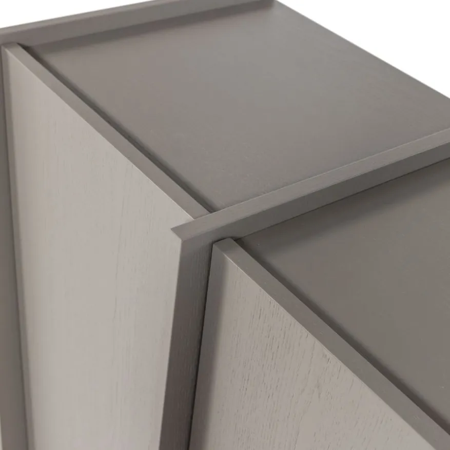 WOOOD Wandkast Brock Warmgrijs - 102x140x44 cm