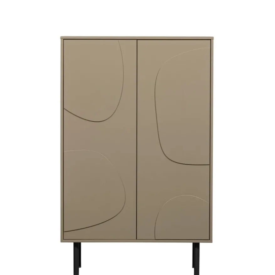 WOOOD Wandkast Cadiz Mud - 85x135x40 cm