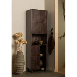 WOOOD Wandkast Draw Bruin - 60x200x40 cm