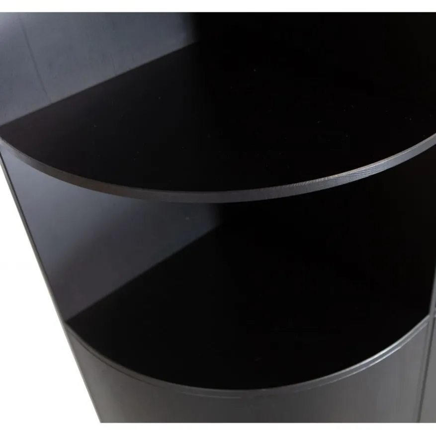 WOOOD Wandkast Finca Zwart - 78x210x40 cm